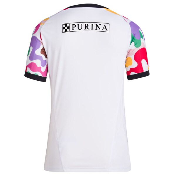 St. Louis City SC adidas Women's 2024 Pride Pre-Match Top - White