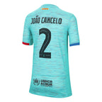 Joao Cancelo Barcelona Nike Youth 2023/24 Third Replica Jersey - Aqua