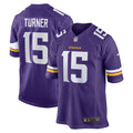 Dallas Turner Minnesota Vikings Nike 2024 NFL Draft First Round Pick Player Game Jersey - Purple