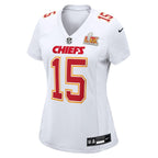 Patrick Mahomes Kansas City Chiefs Nike Women's Super Bowl LIX Fashion Game Jersey - Tundra White/Black