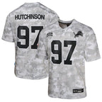 Aidan Hutchinson Detroit Lions Nike Youth 2024 Salute to Service Game Jersey - Arctic Camo