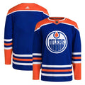 Edmonton Oilers adidas Home Primegreen Authentic Blank Jersey - Royal