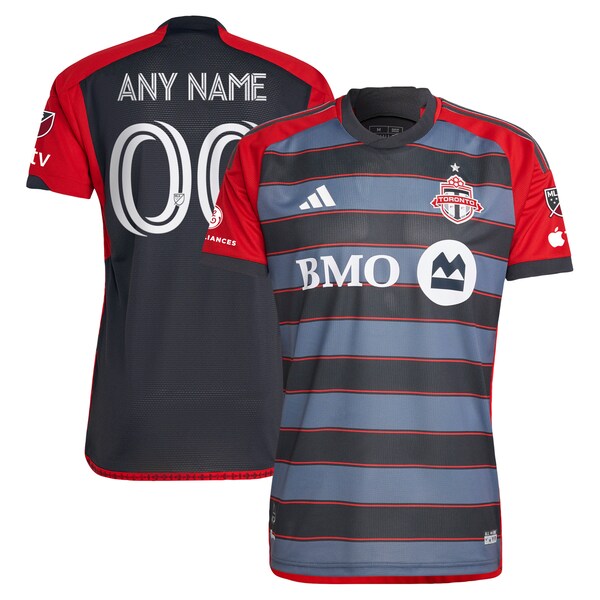Toronto FC adidas 2024 Club Kit Authentic Custom Jersey - Gray