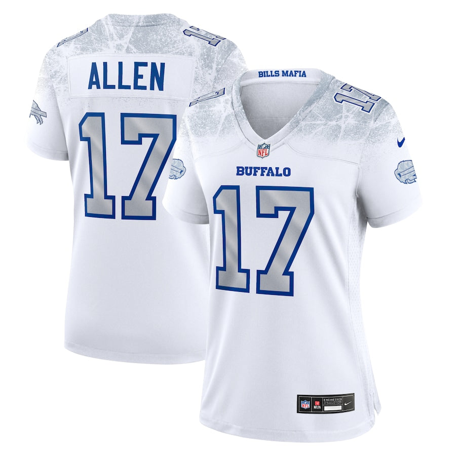 Women's Josh Allen Buffalo Bills Nike 2025 RIVALRIES Game Jersey - White