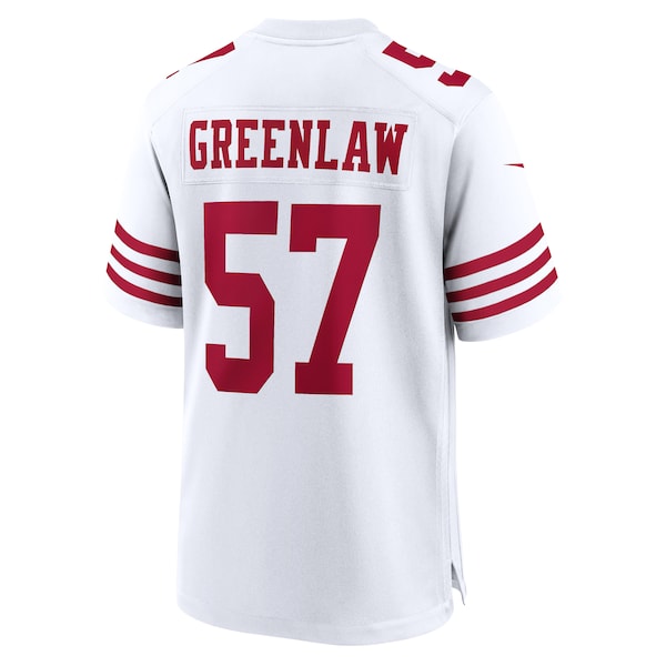 Dre Greenlaw San Francisco 49ers Nike Team Game Jersey -  White