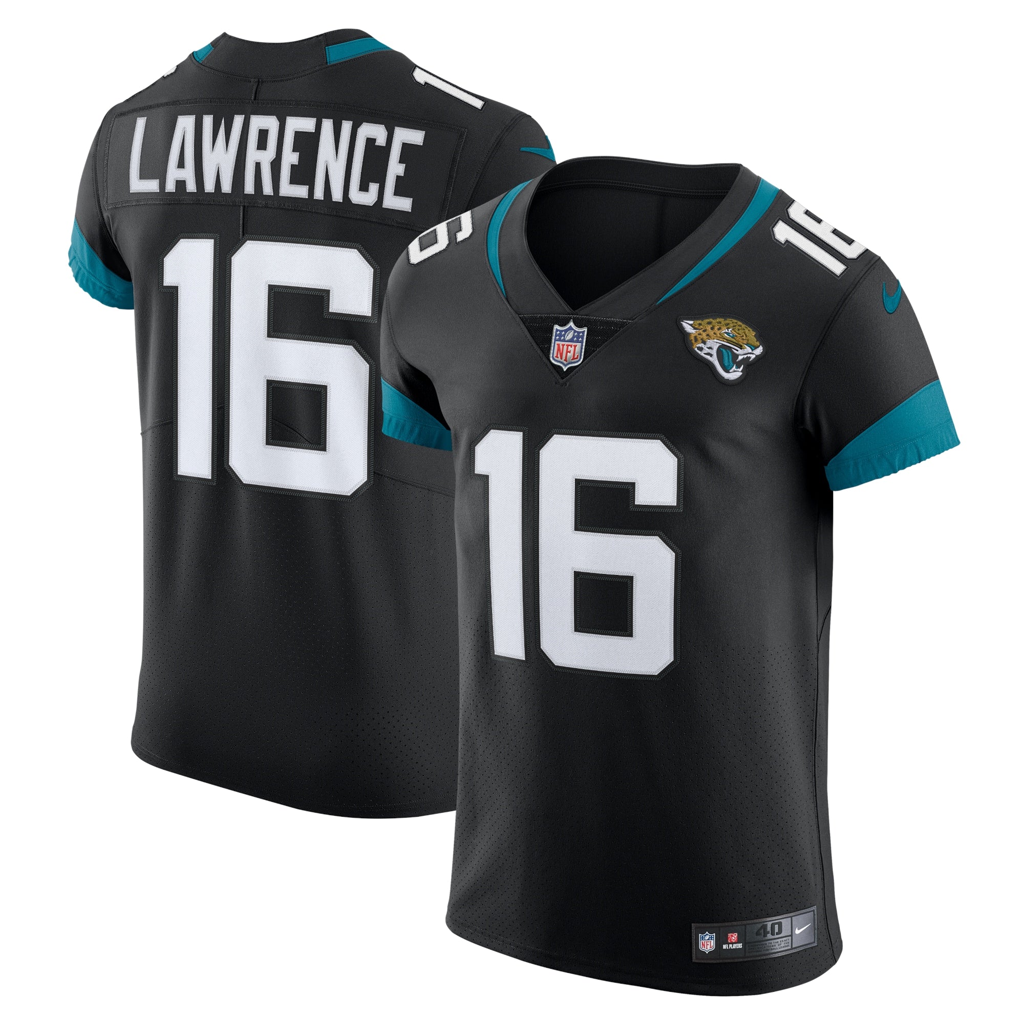 Trevor Lawrence Jacksonville Jaguars Nike Vapor Elite Jersey - Teal/Black