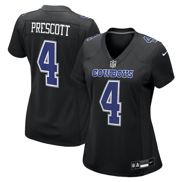 Dak Prescott Dallas Cowboys Nike Women's Fashion Game Jersey - Carbon Black