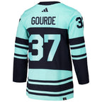 Yanni Gourde Seattle Kraken adidas Reverse Retro 2.0 Authentic Player Jersey - Light Blue