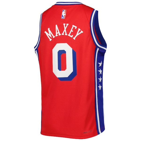 Tyrese Maxey Philadelphia 76ers Jordan Brand Youth Swingman Jersey - Statement Edition - Red