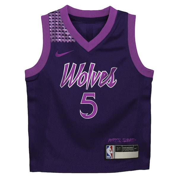 Anthony Edwards Minnesota Timberwolves Nike Toddler 2025/26 City Edition Swingman Jersey - Purple