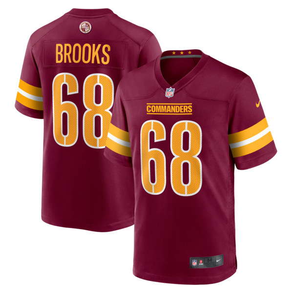 Curtis Brooks Washington Commanders Nike  Game Jersey - Burgundy