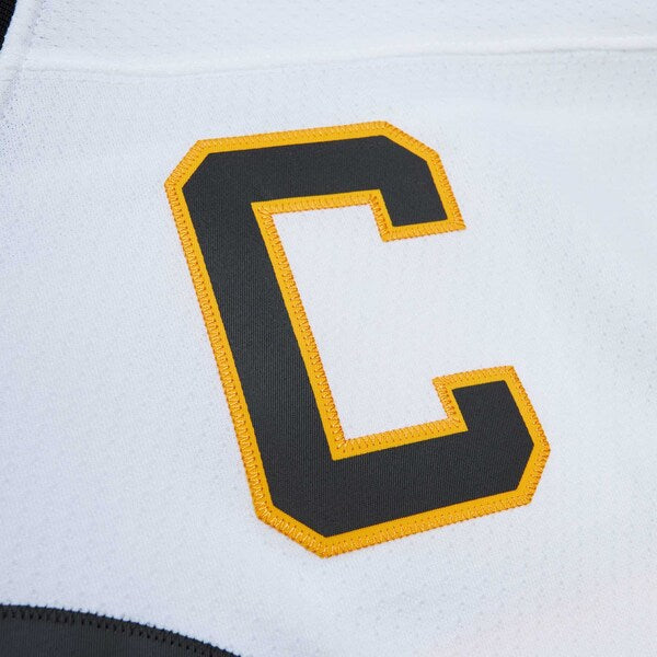 Ray Bourque Boston Bruins Captain Patch 1989/90 Blue Line Player Jersey - White