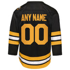 Boston Bruins Youth Home Custom Replica Jersey - Black