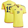 Rafael Borré Colombia National Team adidas 2022/23 Home Authentic Player Jersey - Yellow