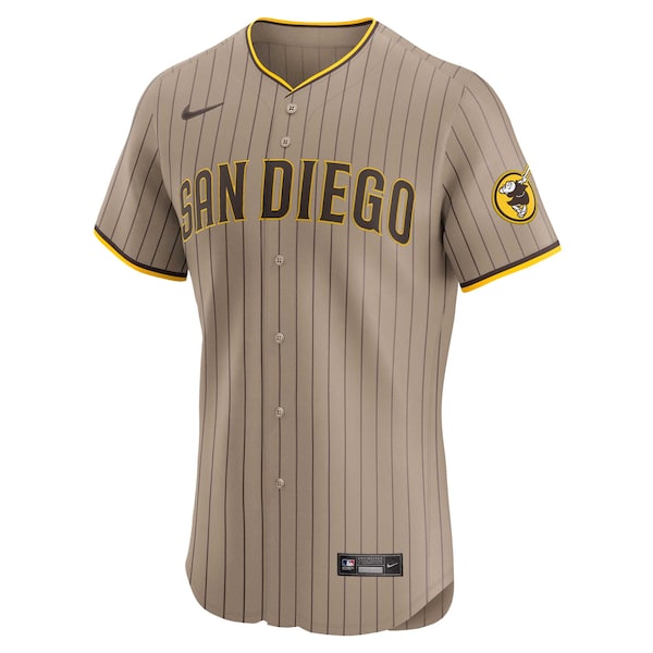 San Diego Padres Nike Alternate Vapor Premier Elite Patch Jersey - Sand