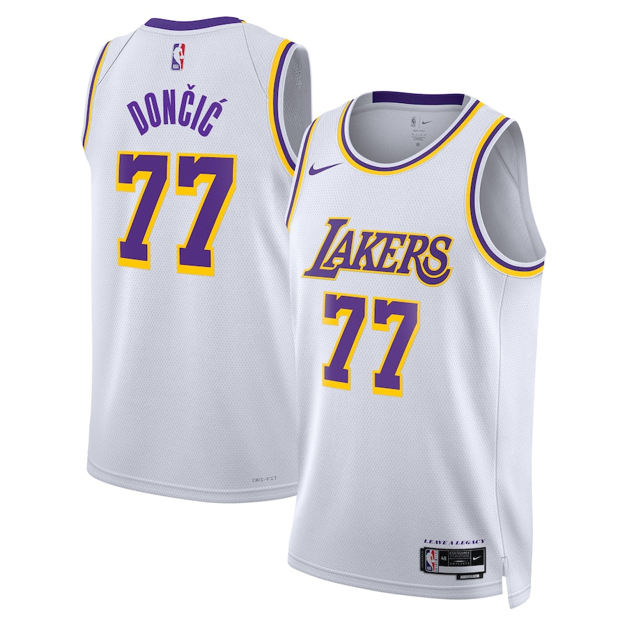 Luka Dončić Los Angeles Lakers Nike Association Edition Unisex Swingman Jersey - White