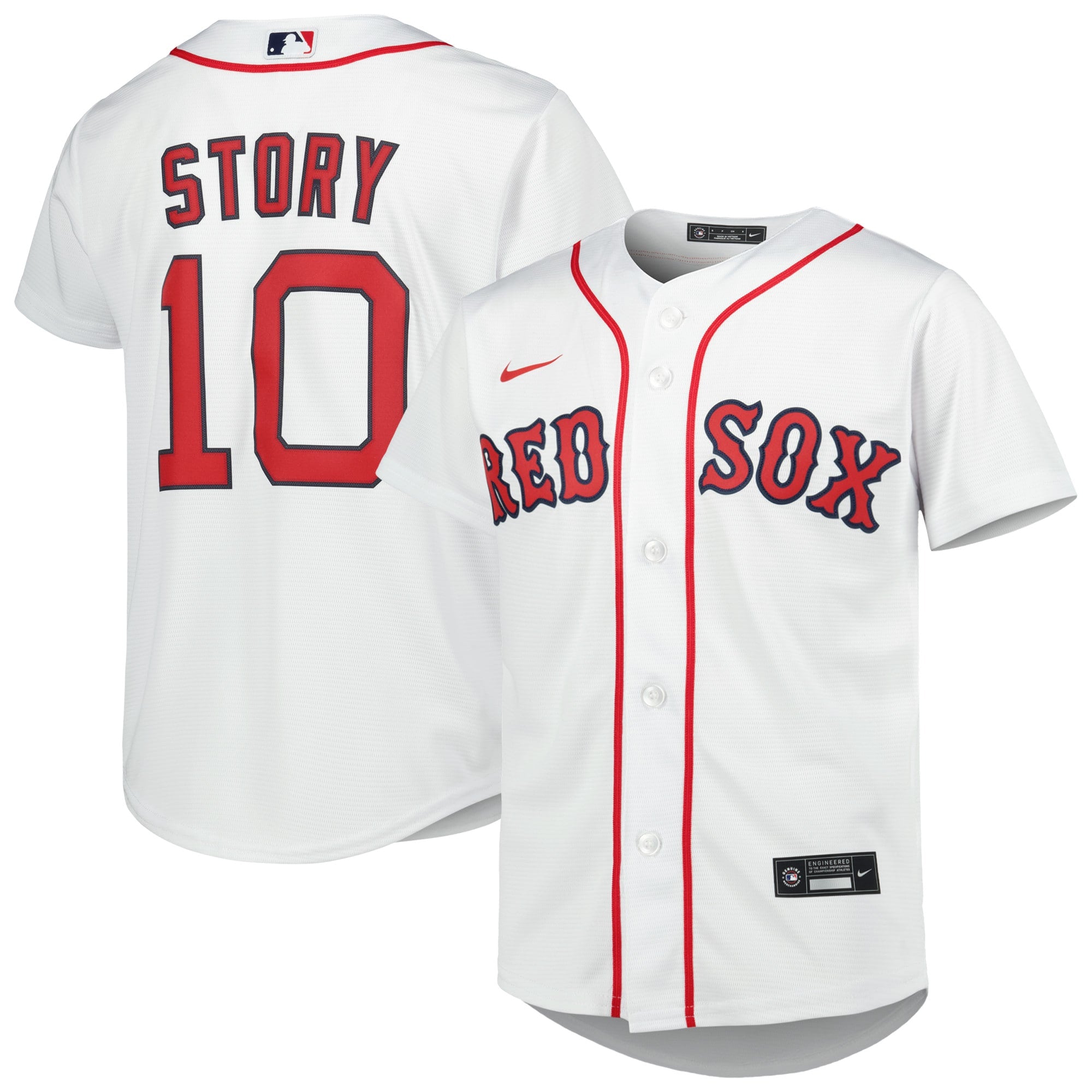 Trevor Story Boston Red Sox Nike Youth Alternate Replica Player Jersey - Red/White