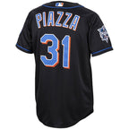Mike Piazza New York Mets Alternate 2000 Cooperstown Collection Authentic Jersey - Black