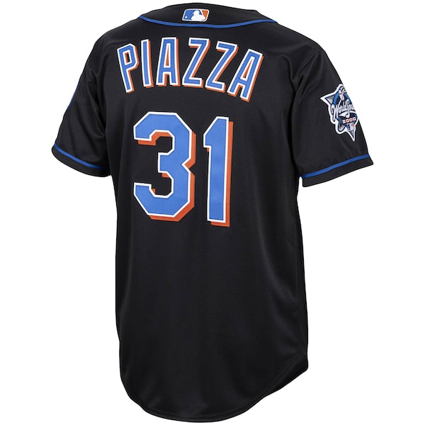Mike Piazza New York Mets Alternate 2000 Cooperstown Collection Authentic Jersey - Black