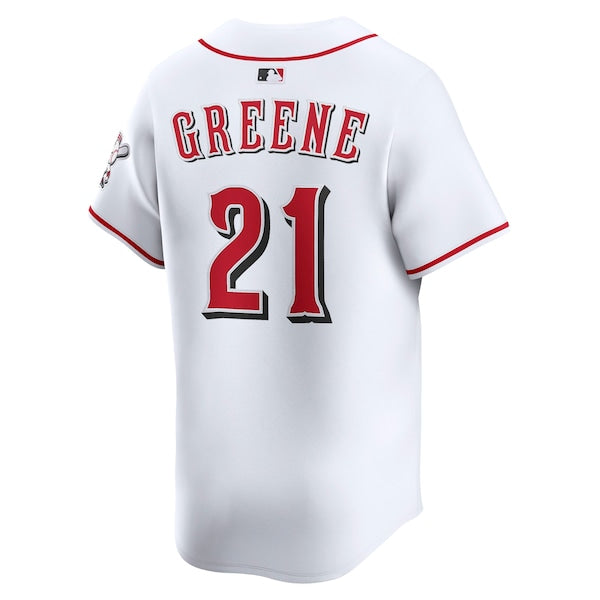Hunter Greene Cincinnati Reds Nike Home Limited Player Jersey - White