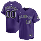 Youth Colorado Rockies Nike Alternate Limited Custom Jersey - Purple