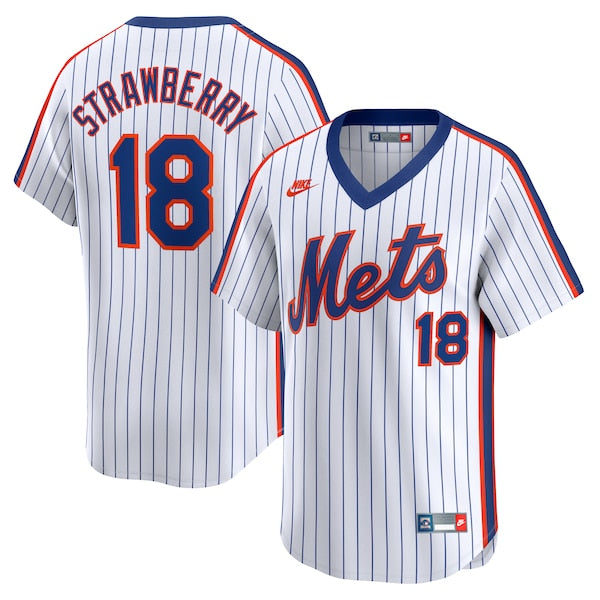 Darryl Strawberry New York Mets Nike Throwback Cooperstown Limited Jersey - Navy