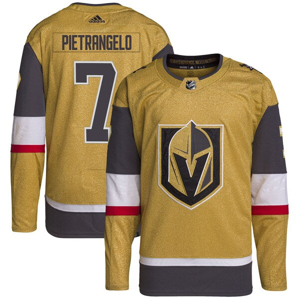 Alex Pietrangelo Vegas Golden Knights adidas Home Primegreen Authentic Player Jersey - Gold