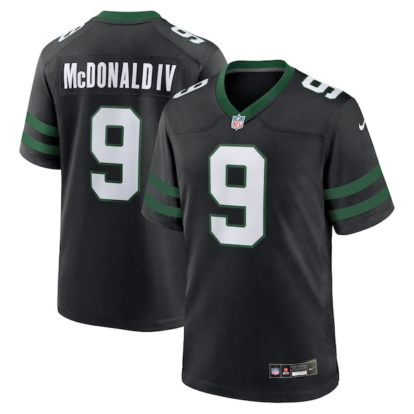 Will McDonald IV New York Jets Nike Alternate Game Jersey - Legacy Black/Green