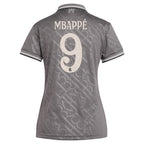 Kylian Mbappé Los Merengues adidas Originals Women's 2024/25 Third Replica Player Jersey - Charcoal