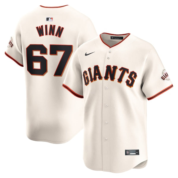 Keaton Winn San Francisco Giants Nike Home Limited Player Jersey - Cream/Gray