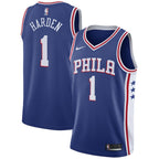 James Harden Philadelphia 76ers Nike Swingman Jersey - Icon Edition - Royal