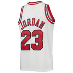Michael Jordan Chicago Bulls  Youth 1997/98 Hardwood Classics Authentic Jersey - White/Black/Red