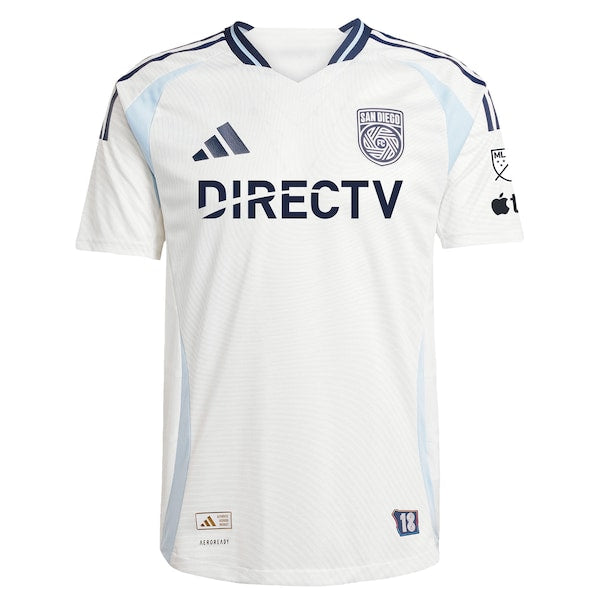 San Diego FC adidas 2025 Woven Into One Authentic Jersey - White
