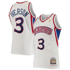 Allen Iverson Philadelphia 76ers 1996/97 Hardwood Classics Authentic Jersey - White