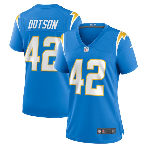 Elijah Dotson Los Angeles Chargers Nike Women's Team Game Jersey -  Powder Blue