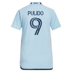 Alan Pulido Sporting Kansas City adidas Women's 2024 Hoops 4.0 Replica Player Jersey - Light Blue