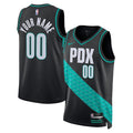 Portland Trail Blazers Nike Unisex 2025/26 City Edition Swingman Custom Jersey - Black