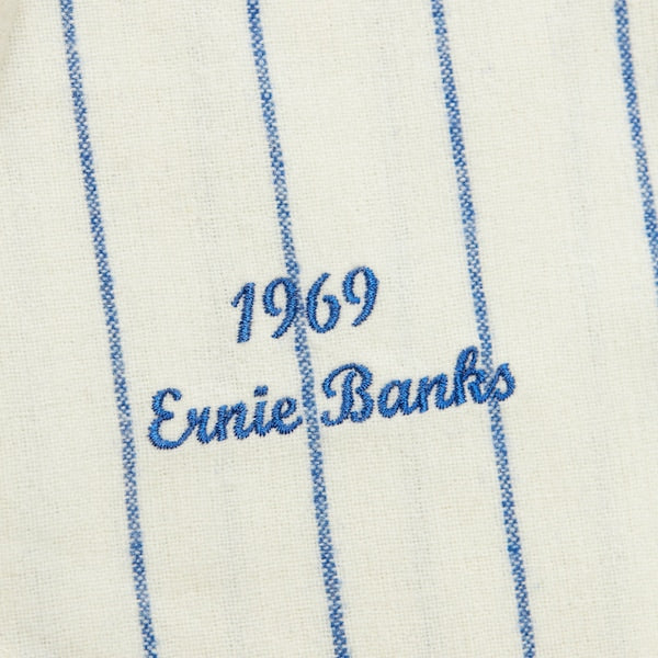 Ernie Banks Chicago Cubs Cooperstown Collection 1969 Authentic Jersey - Cream