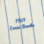 Ernie Banks Chicago Cubs Cooperstown Collection 1969 Authentic Jersey - Cream
