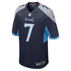 Malik Willis Tennessee Titans Nike Player Game Jersey - Navy/Light Blue