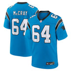 Justin McCray Carolina Panthers Nike Alternate Game Jersey - Blue/Black