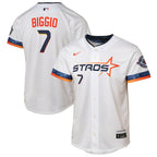 Craig Biggio Houston Astros Nike Youth 2025 City Connect Limited Player Jersey - White