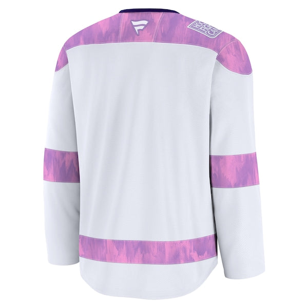 Colorado Avalanche  2024 Hockey Fights Cancer Practice Jersey - White