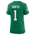 Jalen Hurts Philadelphia Eagles Nike Women's Super Bowl LIX 2nd Alternate Game Jersey - Kelly Green