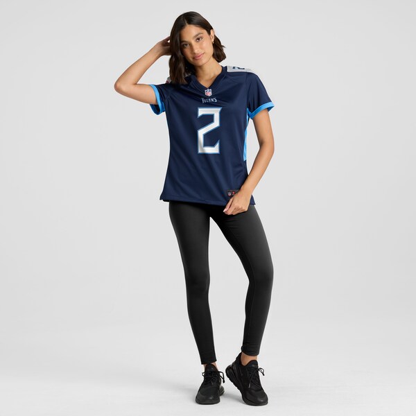 Tyjae Spears Tennessee Titans Nike Women's  Game Jersey -  Navy
