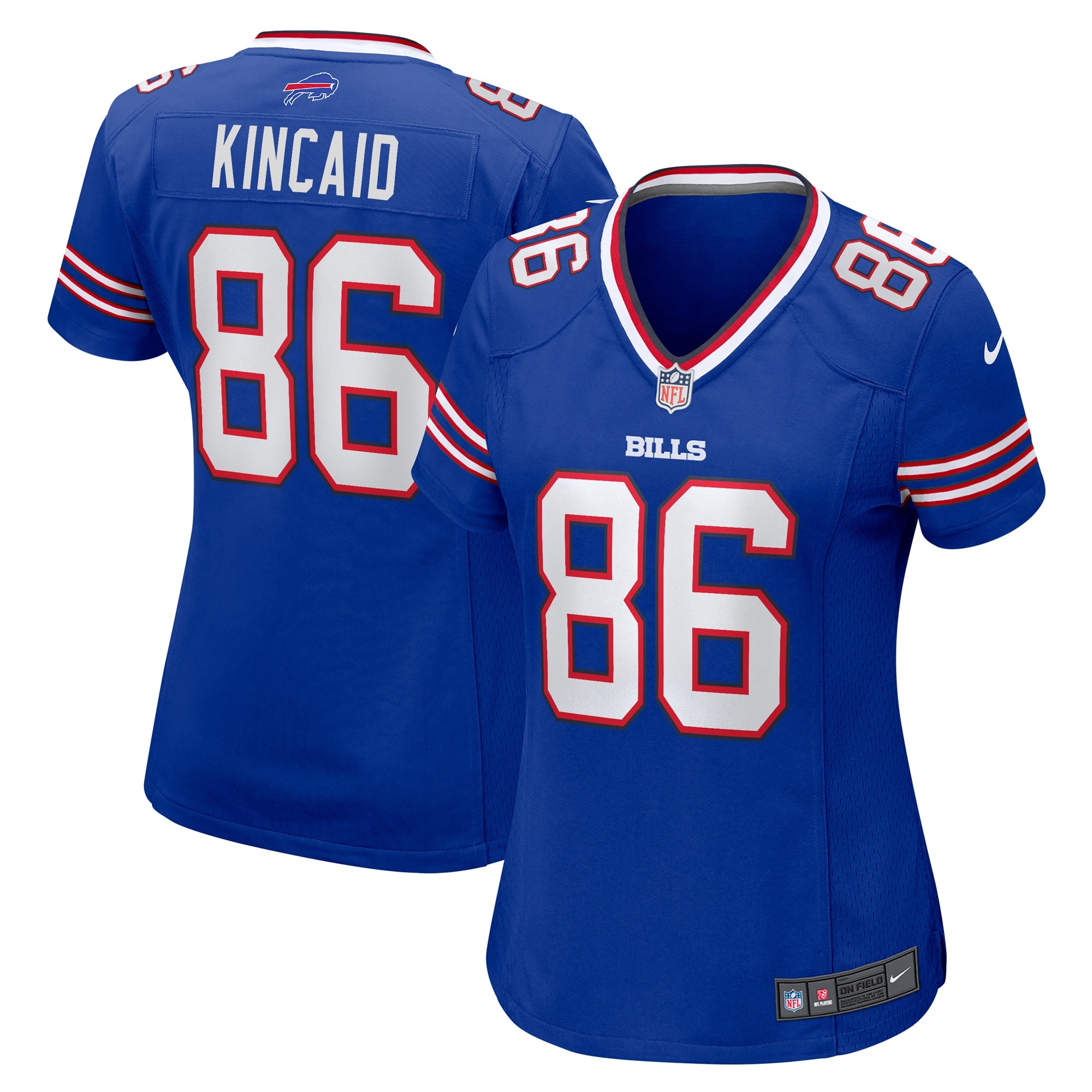 Dalton Kincaid Buffalo Bills Nike Women's Alternate Game Jersey - Red/Royal
