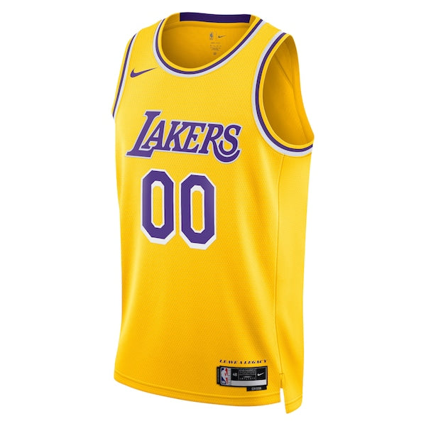 Los Angeles Lakers Nike Unisex Swingman Custom Jersey Gold - Icon Edition
