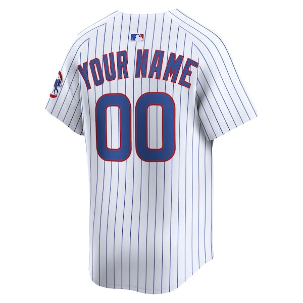 Chicago Cubs Nike Home Limited Custom Jersey - White