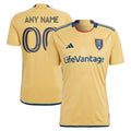 Real Salt Lake adidas 2024 The Beehive State Kit Replica Custom Jersey - Gold