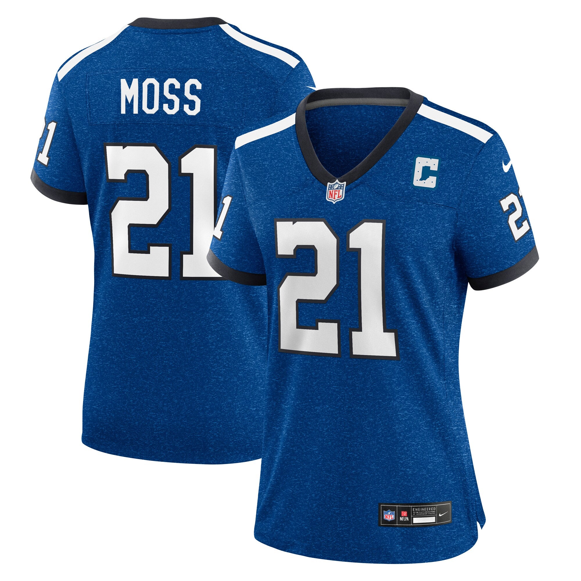 Zack Moss Indianapolis Colts Nike Women's Game Player Jersey - Royal/Blue